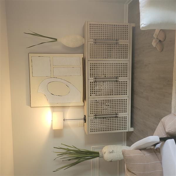 Andy Coastal Beach Cream Reclaimed Wood Sideboard Image 1