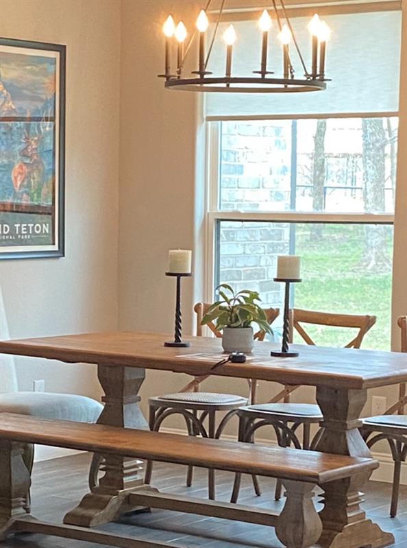 Kate French Country Woven Cane Tan Oak Dining Chair Image 1