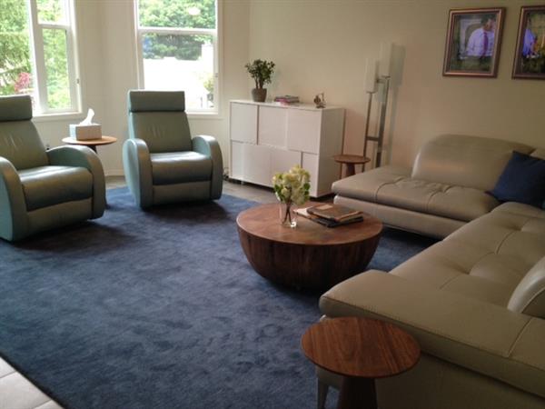 Jacob Rustic Lodge Washed Wood Round Drum Coffee Table - Small Image 2