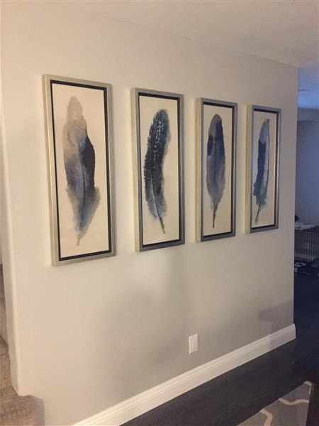 Plume Rustic Grey Animals & Nature Black Frame Painting Image 1