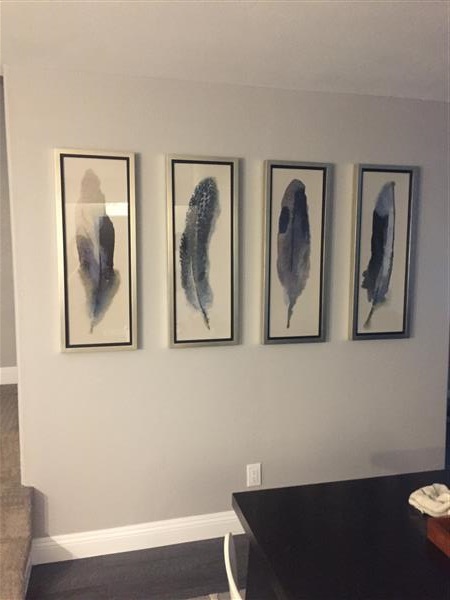 Plume Rustic Grey Animals & Nature Black Frame Painting Image 2