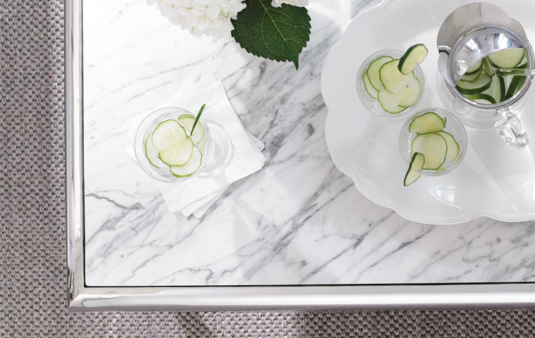 Marble Furniture & White Marble Table Collection | Kathy Kuo Home